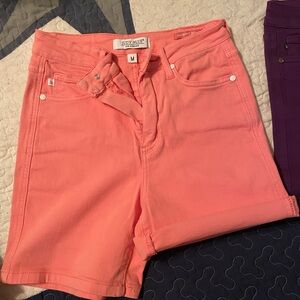 Judy Blue Women's Pink Denim Shorts